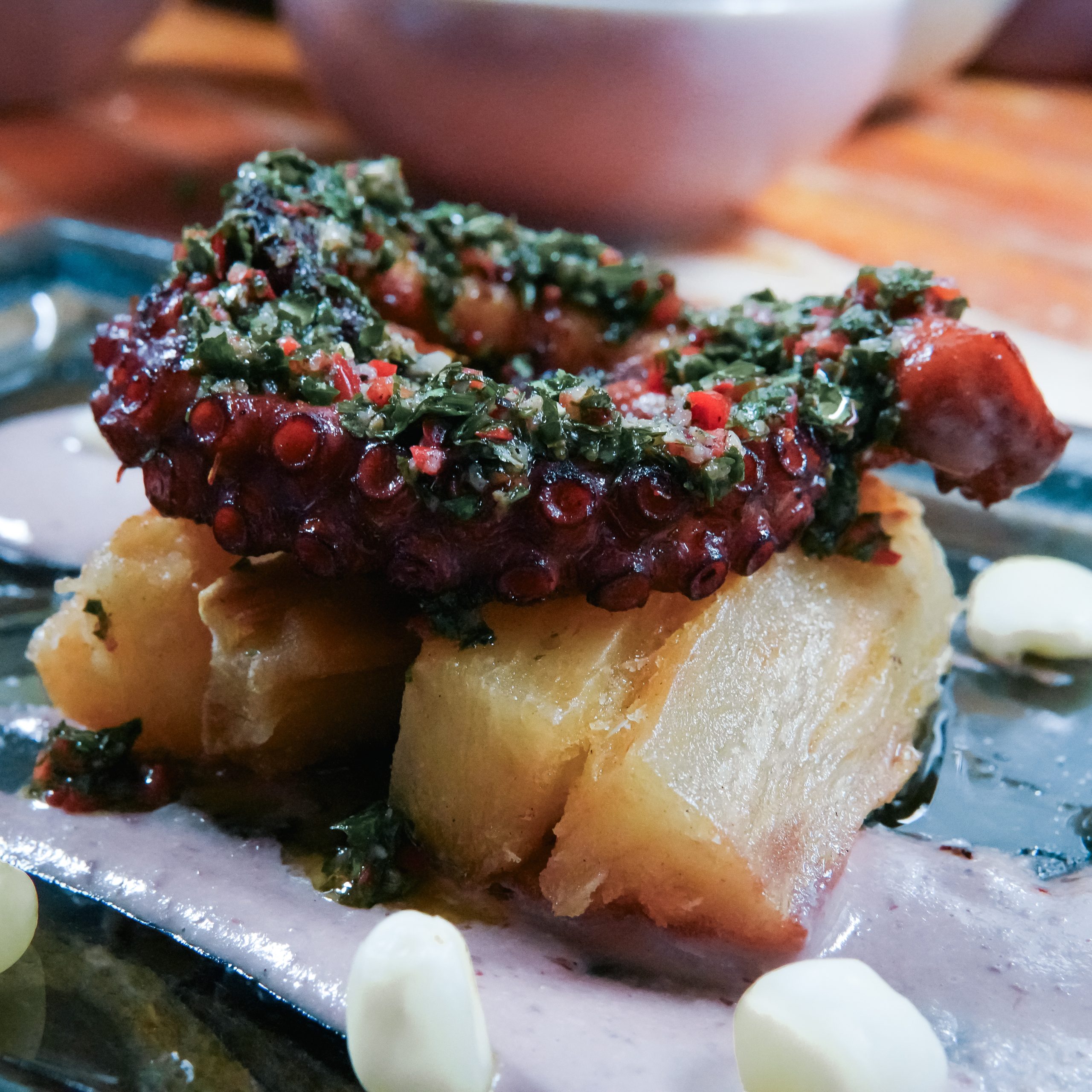 Peruvian grilled octopus